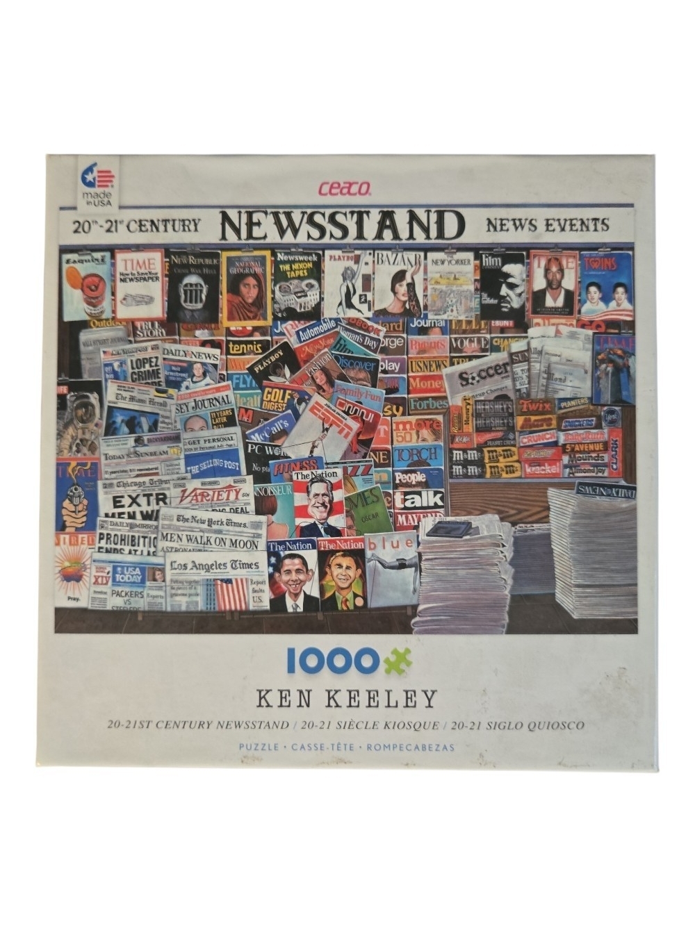 Ken Keeley 1000-Piece Newsstand Jigsaw Puzzle - Multicolor
